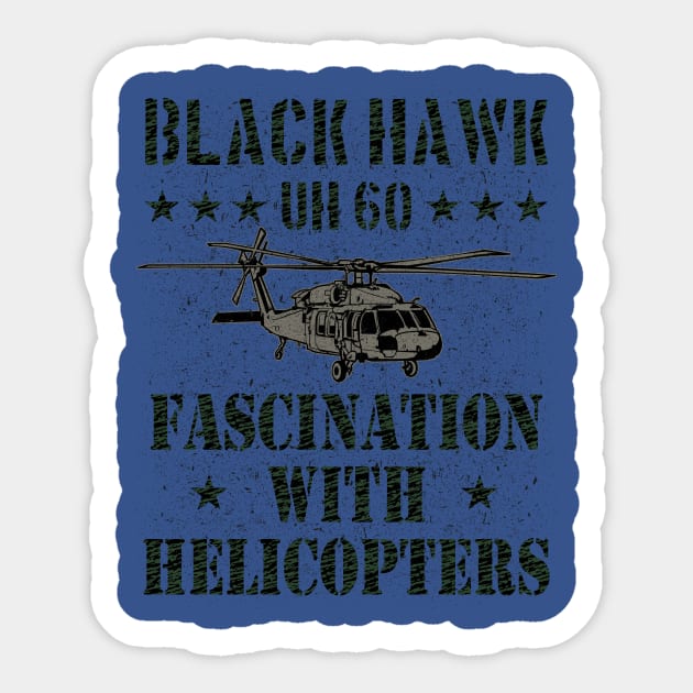 Fascination Helicopter Black Hawk Sticker by Hariolf´s Mega Store